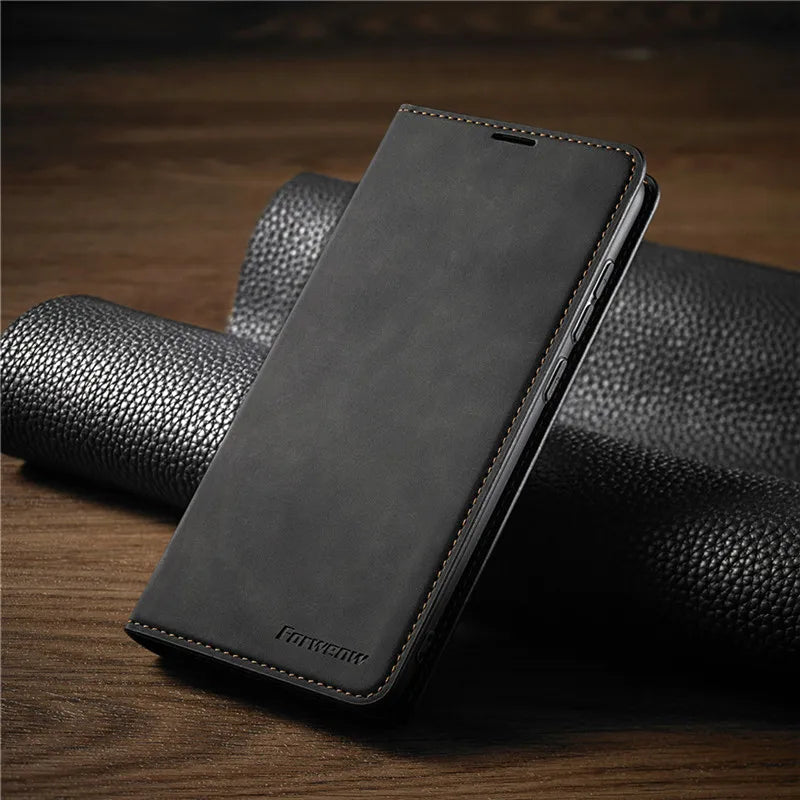 Leren iPhone Hoes Magnetisch Beschermhoes Premium Kwaliteit