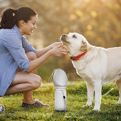 Honden Drinkfles met Bakje voor onderweg