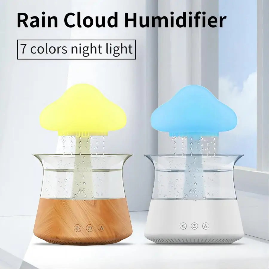 Aromadiffuser met Kleurrijk Licht en Regen Effect