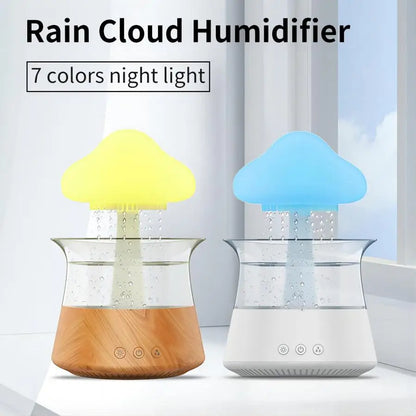 Aromadiffuser met Kleurrijk Licht en Regen Effect