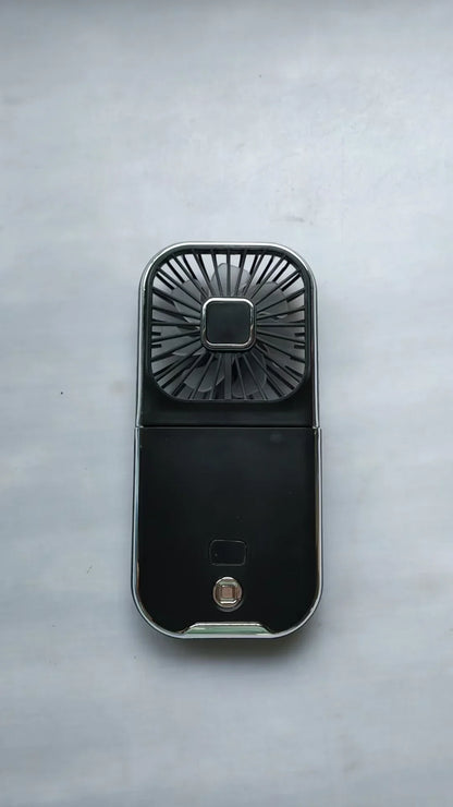 Mini USB-Ventilator Oplaadbaar met Digitale Weergave