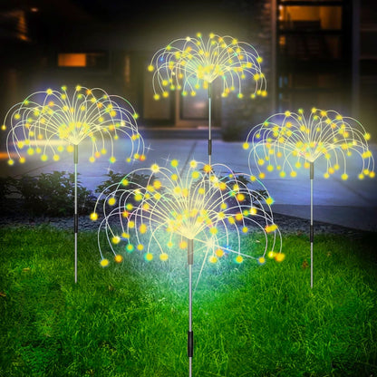 Zonne Lamp Waterdichte Tuinlamp Met Vuurwerk Effect