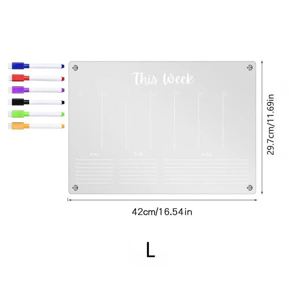 Magnetisch Planbord Doorzichtig met Luxe Uitstraling