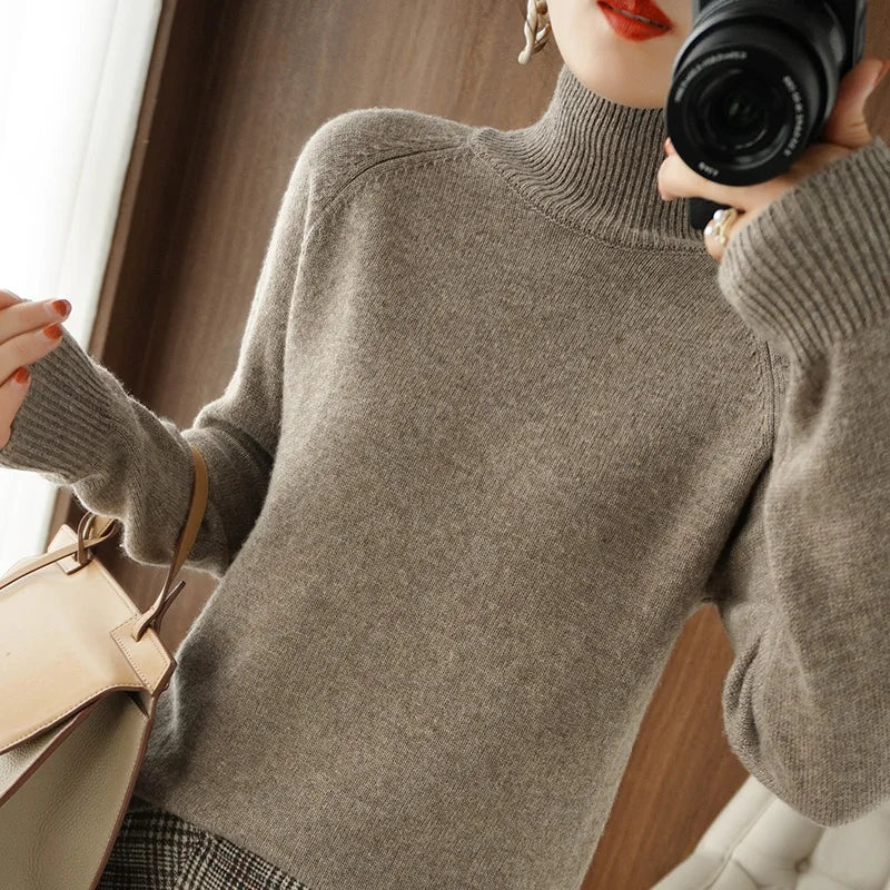 Merinowollen Sweater Warm voor Herfst en Winter