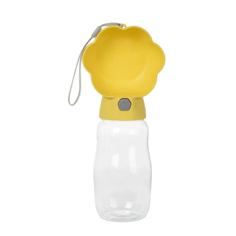 Draagbare Drinkfles voor Honden en Katten, 2-in-1 Water en Voer Dispenser