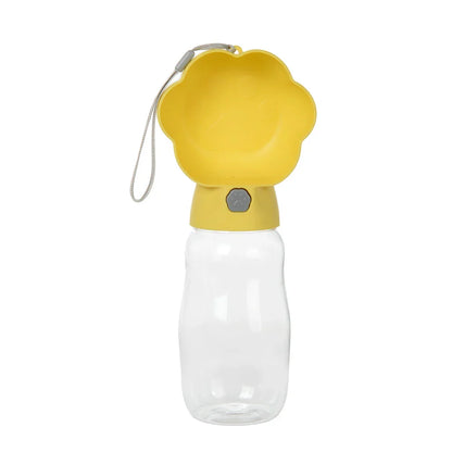 Draagbare Drinkfles voor Honden en Katten, 2-in-1 Water en Voer Dispenser