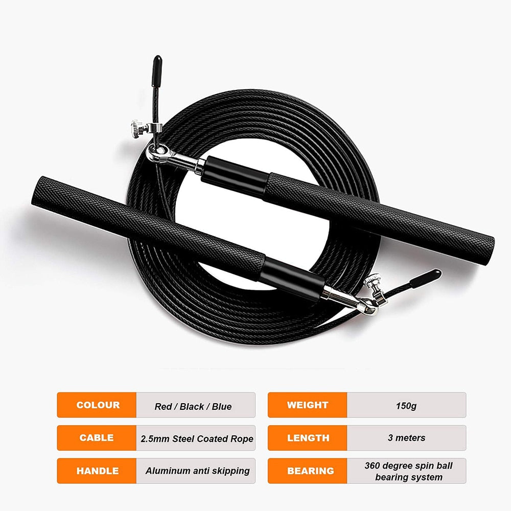Jump Rope 360° Crossfit Springtouw Snel en Duurzaam