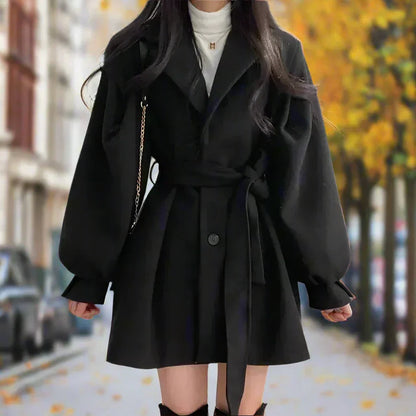 Dames Trenchcoat Lang met Riem - Elegant en Tijdloos