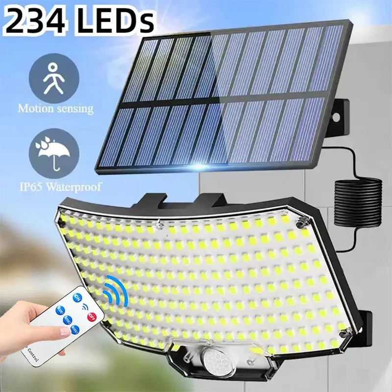 Zonne-energie Buitenlamp met Bewegingssensor en Nachtlamp Functie - Velinix