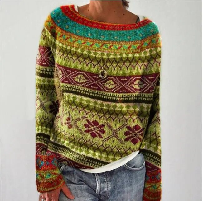 Retro Trui voor Vrouw Stijlvol en Comfortabel