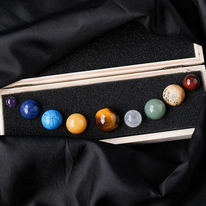 Decoratief Zonnestelsel met Edelsteen Bolletjes