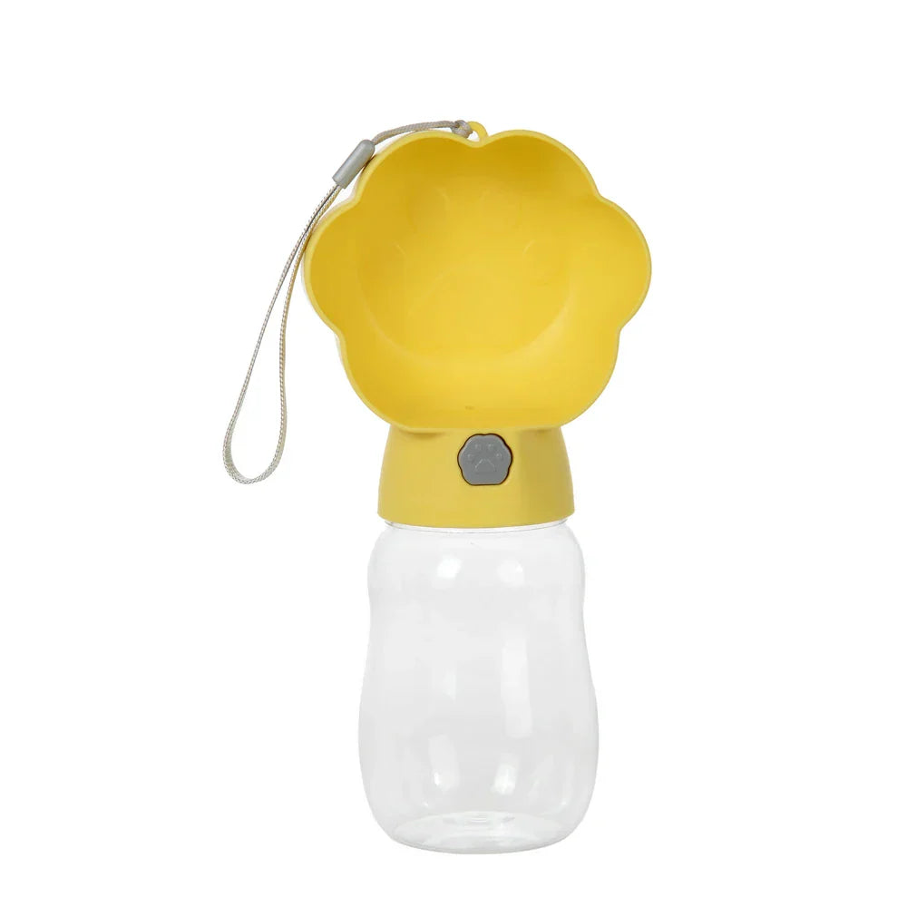 Draagbare Drinkfles voor Honden en Katten, 2-in-1 Water en Voer Dispenser