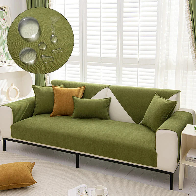 Zachte Chenille Bankbeschermer Duurzaam en Comfortabel