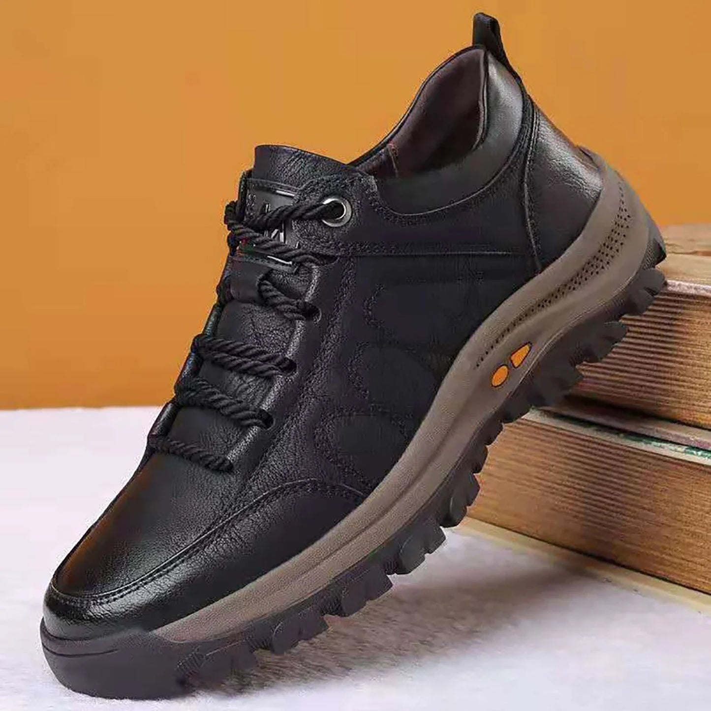 Wandelschoenen Lichtgewicht Slijtvast Leren Bergbeklimmen