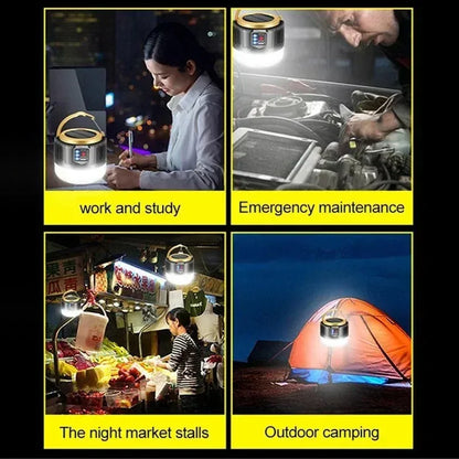 Campinglamp op Zonne-energie met Noodverlichting