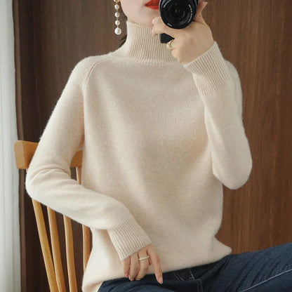 Merinowollen Sweater Warm voor Herfst en Winter