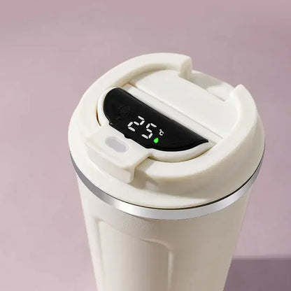 Thermos Koffiemok 510ml Roestvrij Staal met Temperatuurweergave