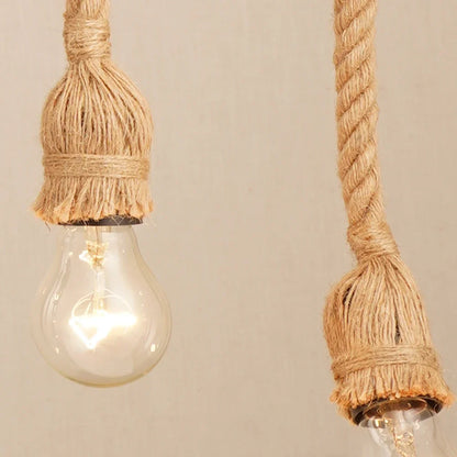 Hanglamp Handgemaakt van Henneptouw Boheemse Stijl