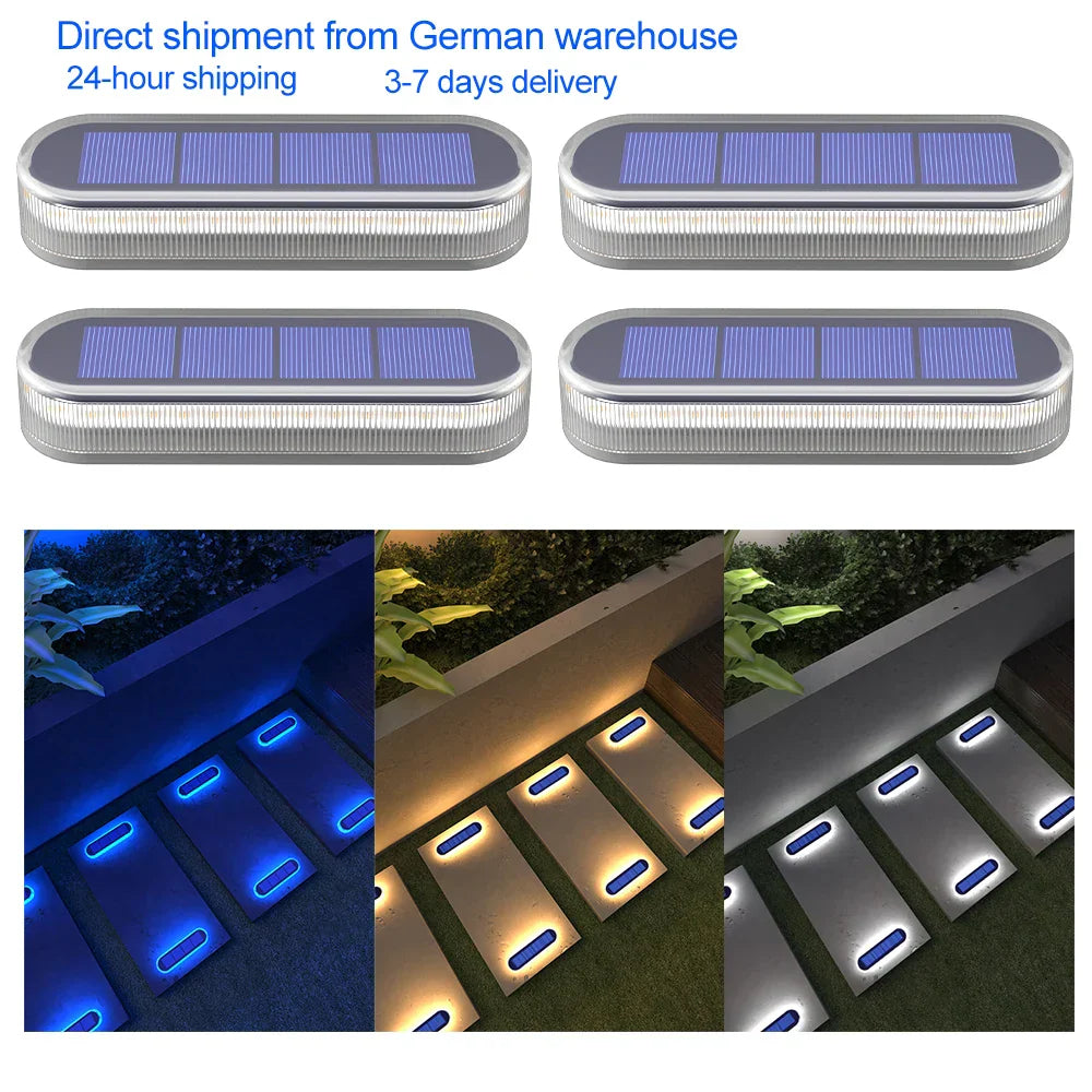 Solar Traplamp Waterdicht met 30 LEDs voor Buiten en Terras