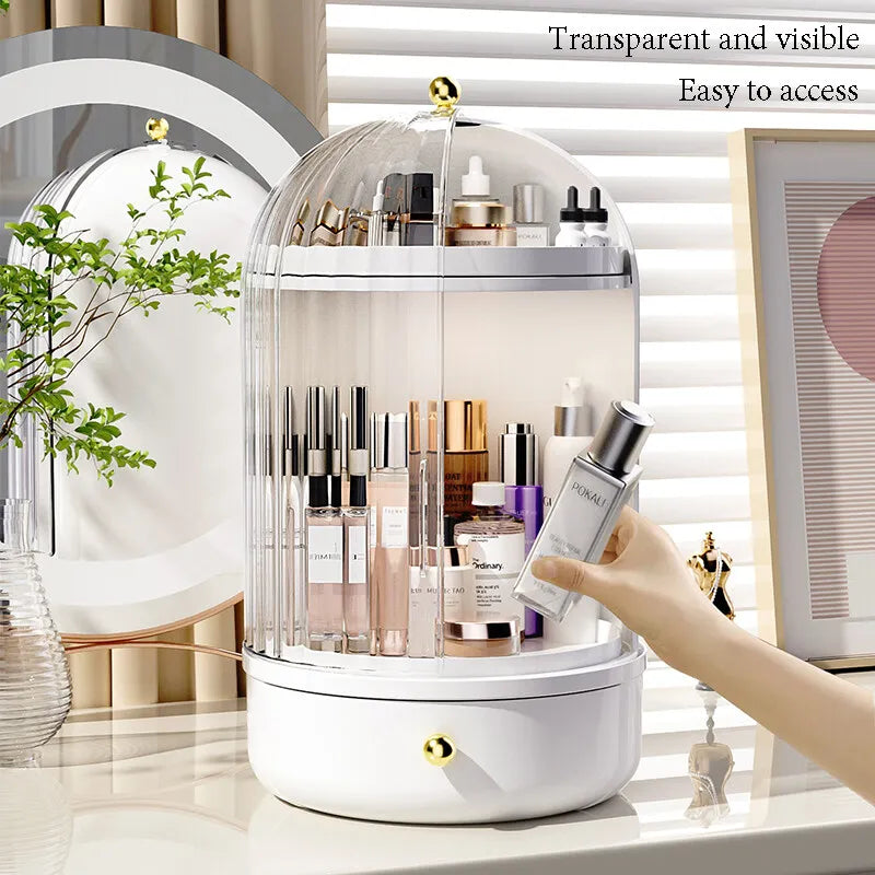 Make-up Organizer 360° Draaibaar met Ginseng Serum Houders