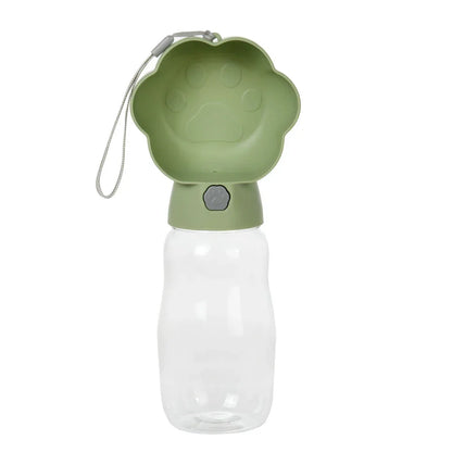 Draagbare Drinkfles voor Honden en Katten, 2-in-1 Water en Voer Dispenser