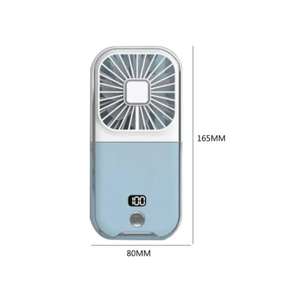 Mini USB-Ventilator Oplaadbaar met Digitale Weergave