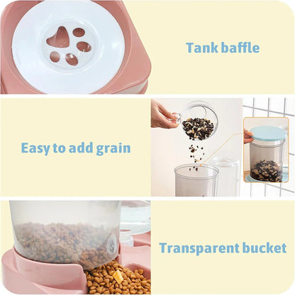 Automatische Kattenvoer- en Waterdispenser voor 2 Katten
