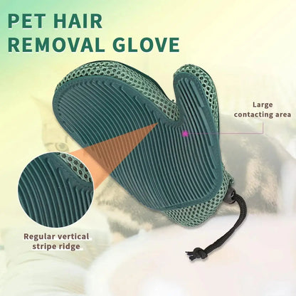 Huisdierhandschoen 2-in-1 voor Katten en Honden met Siliconen Nopjes - Velinix