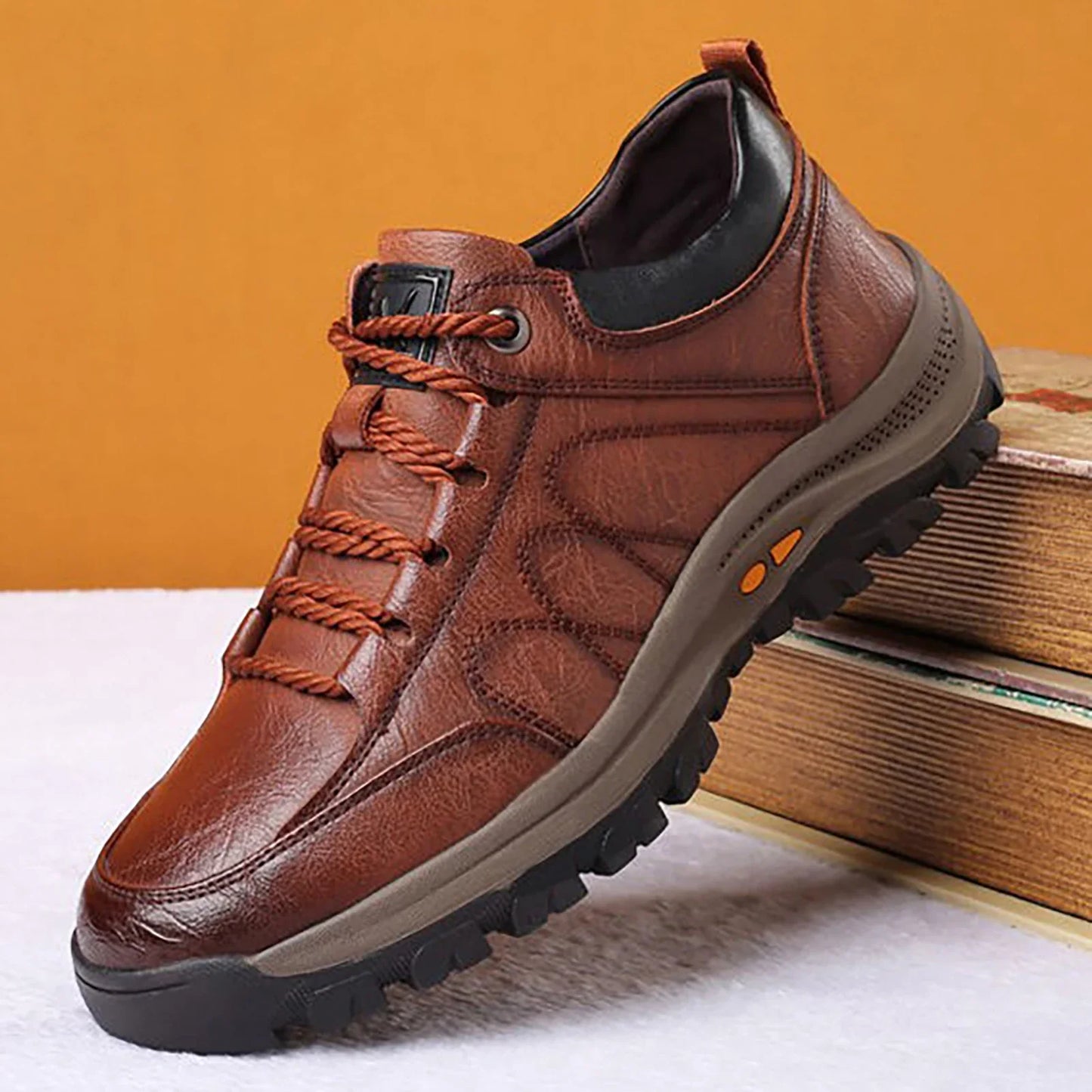 Wandelschoenen Lichtgewicht Slijtvast Leren Bergbeklimmen