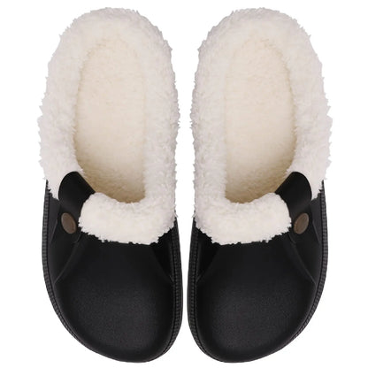 Waterdichte Fleece Klompen Luxe Bontvoering Warm en Stijlvol