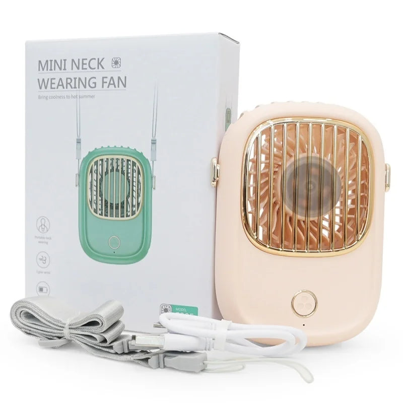 Draagbare Nekventilator Oplaadbaar voor Comfort Binnen en Buiten