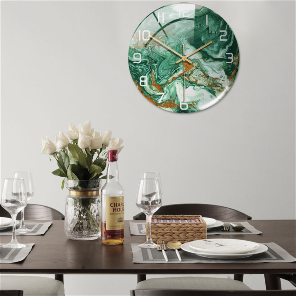 Marmeren Wandklok Stil Modern Design