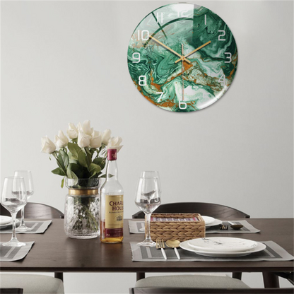 Marmeren Wandklok Stil Modern Design