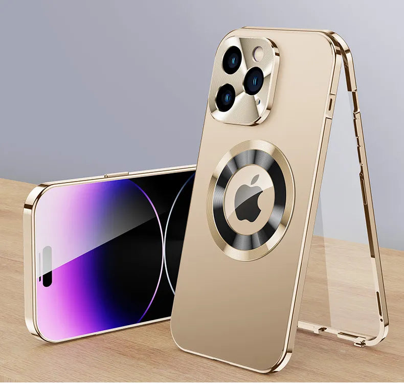 Magsafe iPhone Hoesje 360° Volledig Scherm Bescherming Aluminium