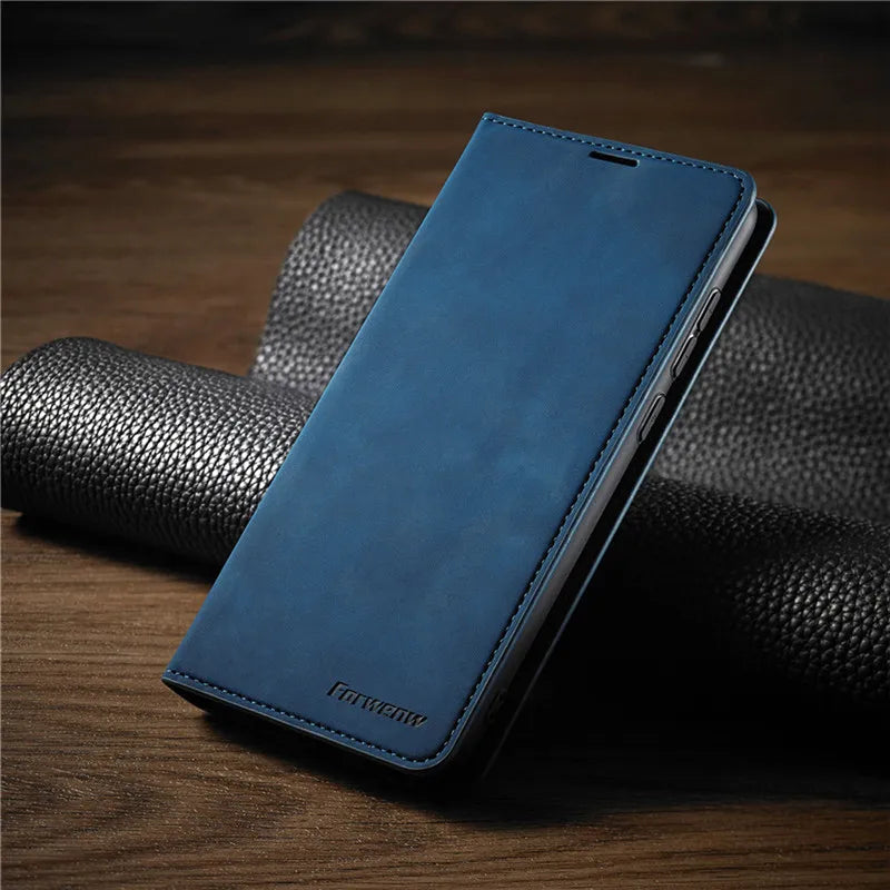 Leren iPhone Hoes Magnetisch Beschermhoes Premium Kwaliteit