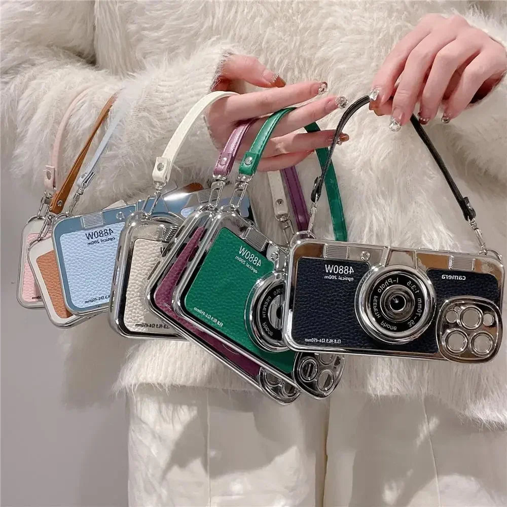 Retro Telefoonhoesje voor iPhone Vintage Camera Design