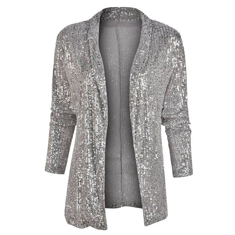 Glitter Blazer Vest met Pailletten voor Vrouw - Velinix