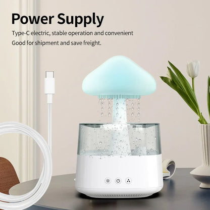 Aromadiffuser met Kleurrijk Licht en Regen Effect