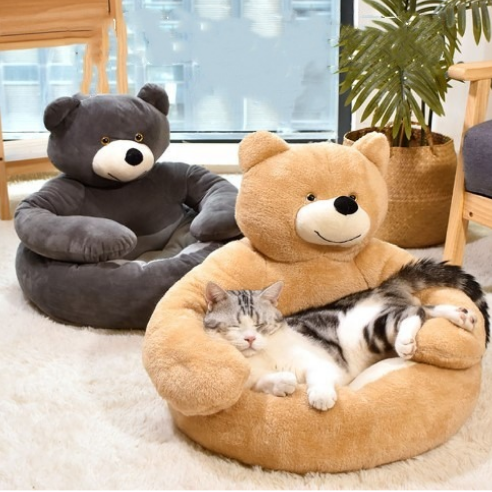 Berenvorm Hondbed Pluche Zacht en Warm - Velinix