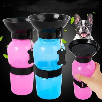 Honden Drinkfles 2-in-1 met Kom, Lekvrij en Draagbaar