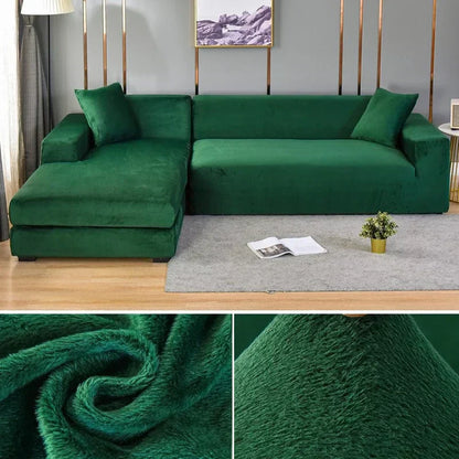 Bankhoes Fluwelen Stretch Antislip voor Thuis