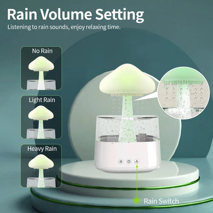 Aromadiffuser met Kleurrijk Licht en Regen Effect