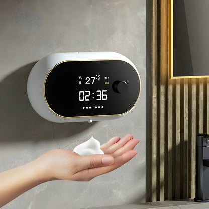 Slimme Zeepdispenser met Tijd en Temperatuurweergave