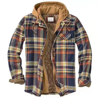 Herenjas met Capuchon Extra Warm Geruit