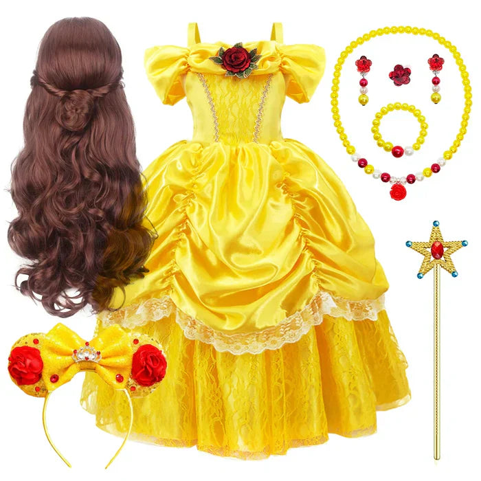 Prinsessenjurk voor Kinderen - Sprookjesjurk met Rijke Details