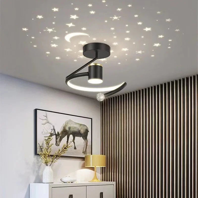 LED Plafondlamp Sterrenhemel Met Kroonluchter Effect