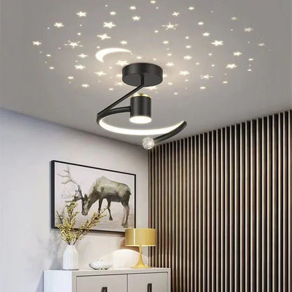 LED Plafondlamp Sterrenhemel Met Kroonluchter Effect