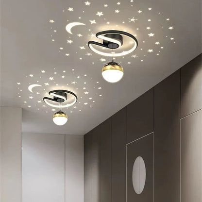 LED Plafondlamp Sterrenhemel Met Kroonluchter Effect