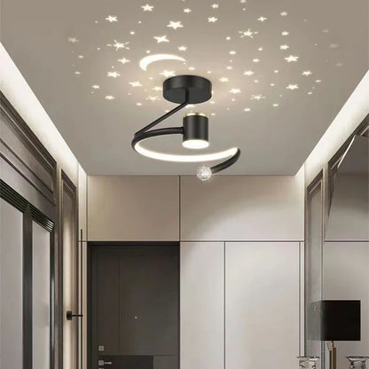 LED Plafondlamp Sterrenhemel Met Kroonluchter Effect
