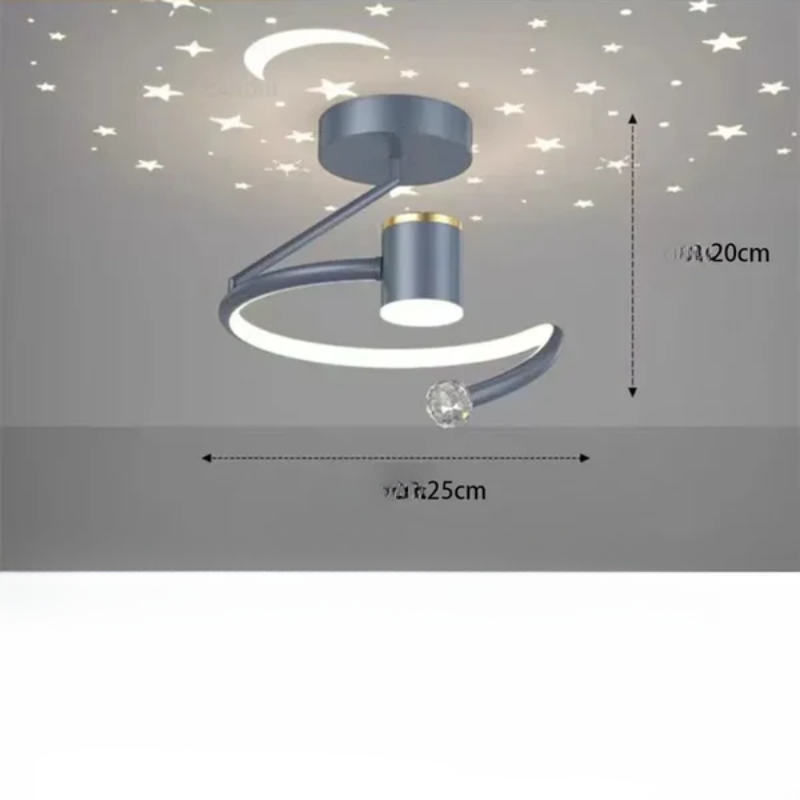 LED Plafondlamp Sterrenhemel Met Kroonluchter Effect